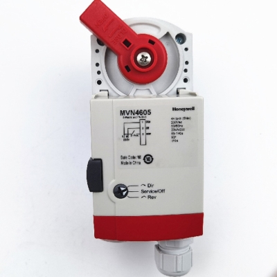 Bộ phận của van : Bộ dẫn động của van điều chỉnh lưu lượng gió, model MVN4605  , hiệu Honeywell. Hàng mới 100% MVN4605