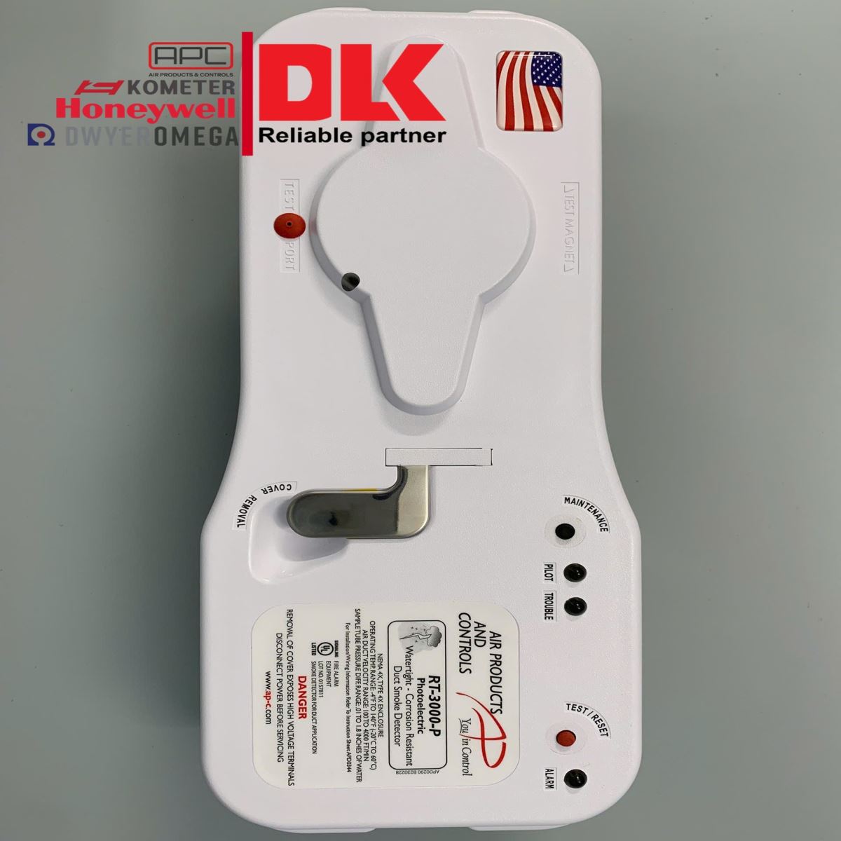 Cảm biến khói gắn ống gió ngoài trời Model RT-3000-P Apollo