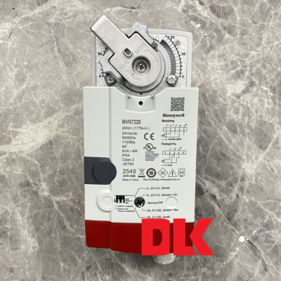 Bộ phận của van : Bộ dẫn động của van điều chỉnh lưu lượng gió, model MVN7220  , hiệu Honeywell. Hàng mới 100% MVN7220