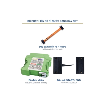 NA04AA NCT – Dây cảm biến rò rỉ nước trọn bộ kèm bộ điều khiển NB03AA